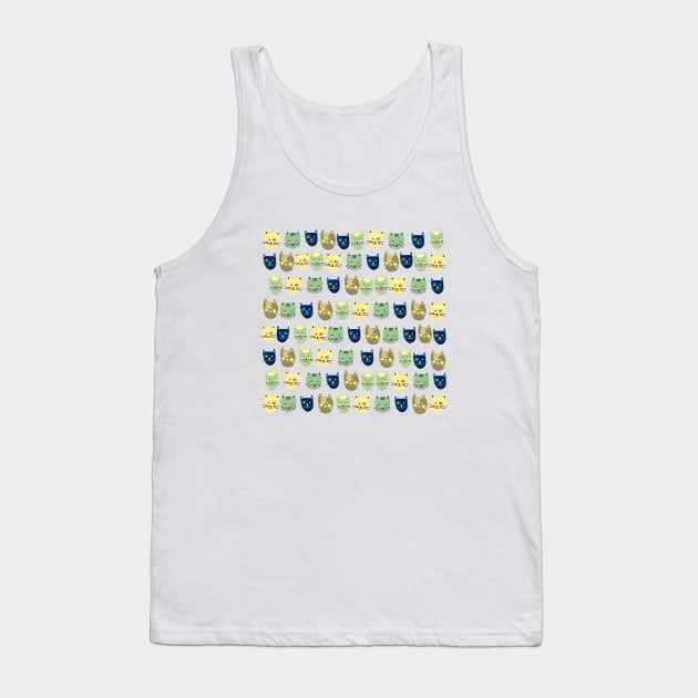 Cats in a row Tank Top by Valeria Frustaci 